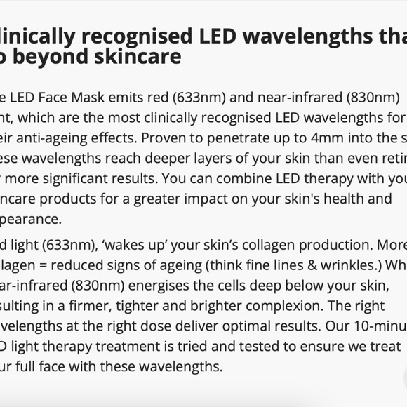 CurrentBODY | Skin L E D Light Therapy Face + Neck Duo Masks - Picture 4 of 16